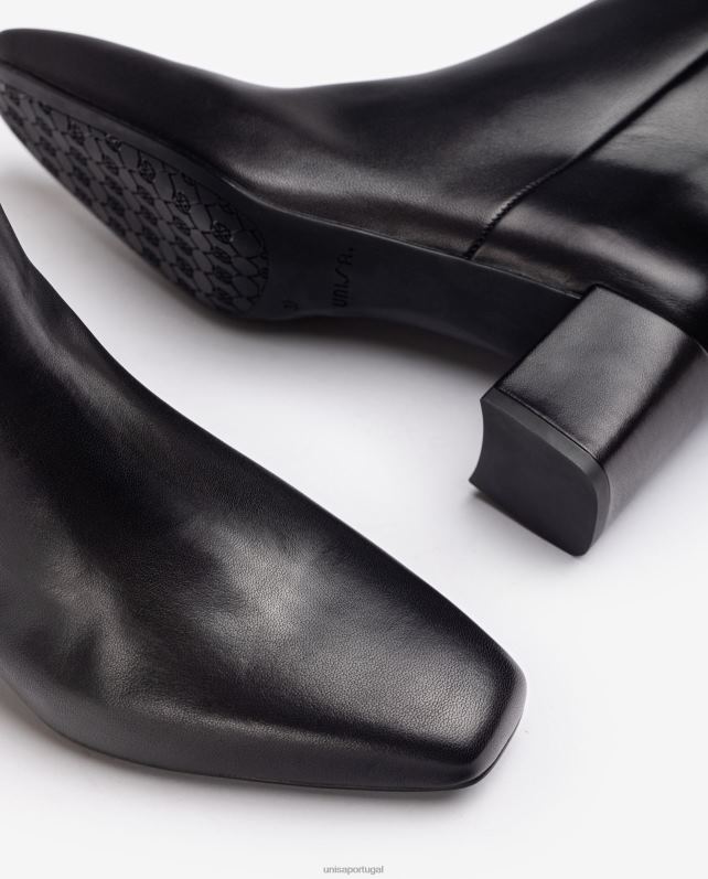 Unisa bota bico quadrado com zíper mulheres 6V2Z61016 gracioso