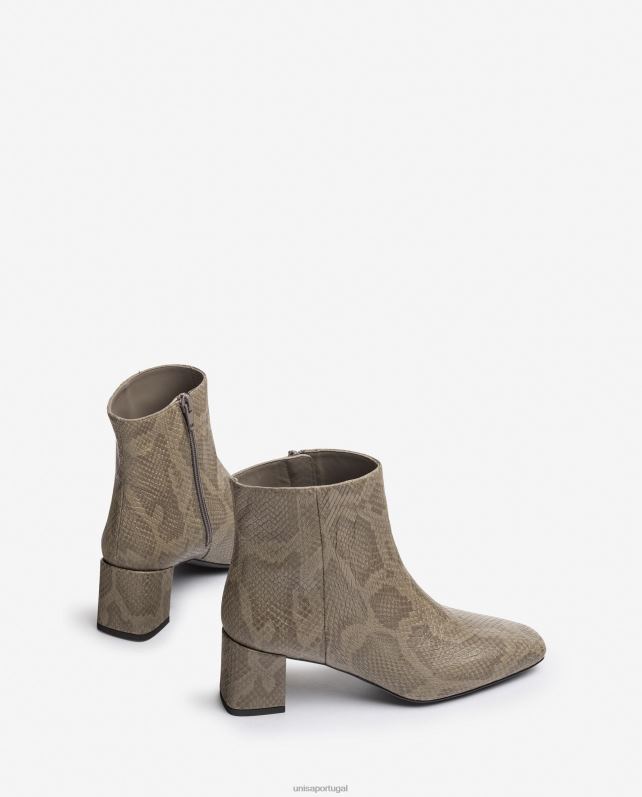 Unisa bota bico quadrado com zíper mulheres 6V2Z6981 gracioso