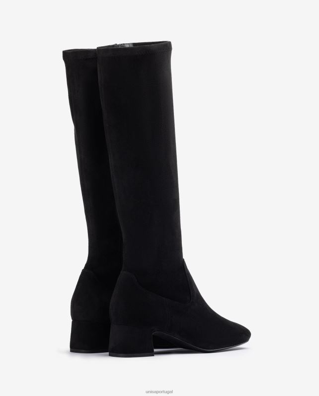 Unisa bota bico quadrado mulheres 6V2Z61032 preto