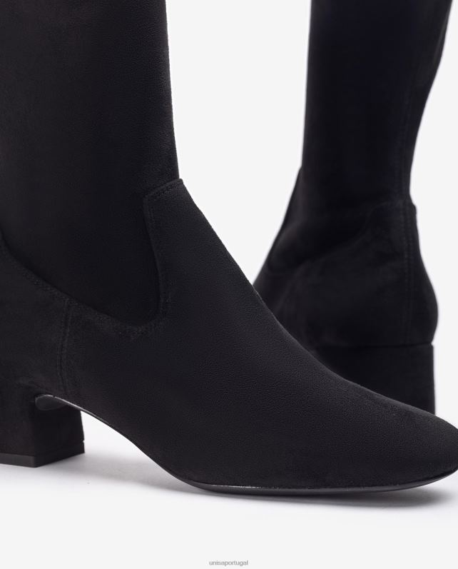 Unisa bota bico quadrado mulheres 6V2Z61032 preto