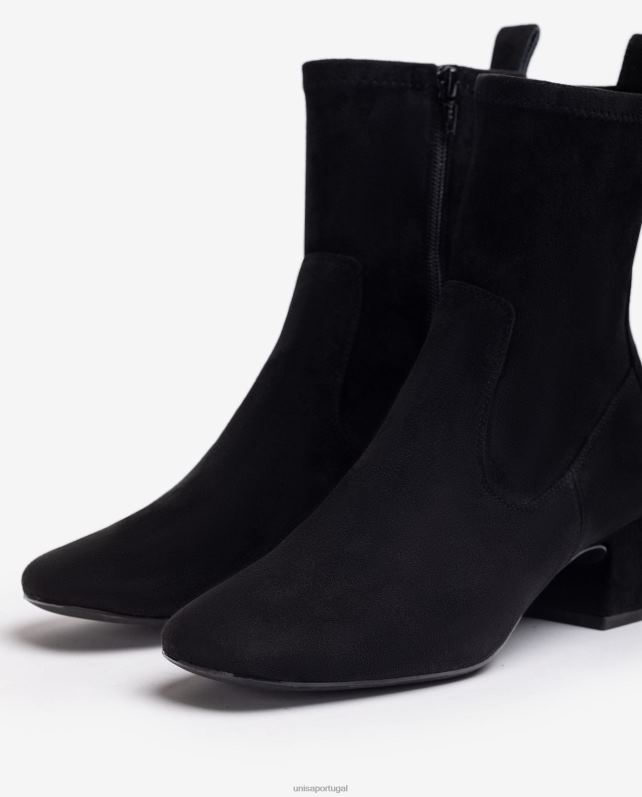 Unisa bota bico quadrado mulheres 6V2Z6969 preto