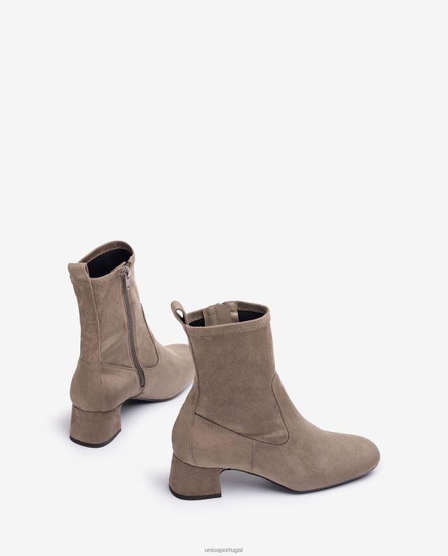 Unisa bota bico quadrado mulheres 6V2Z6971 marrom