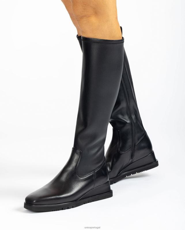 Unisa bota cano alto com salto mulheres 6V2Z61060 moda