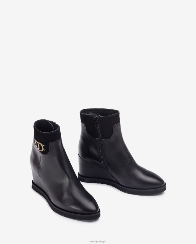 Unisa bota cano alto mulheres 6V2Z61009 preto