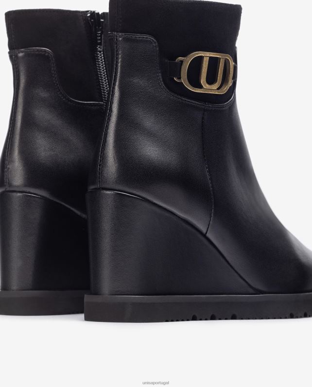 Unisa bota cano alto mulheres 6V2Z61009 preto
