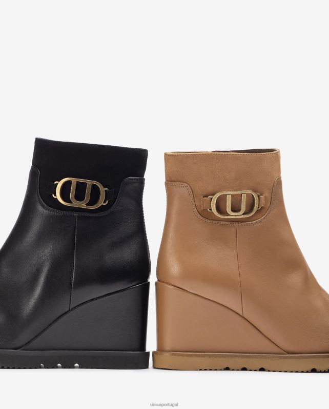 Unisa bota cano alto mulheres 6V2Z61009 preto