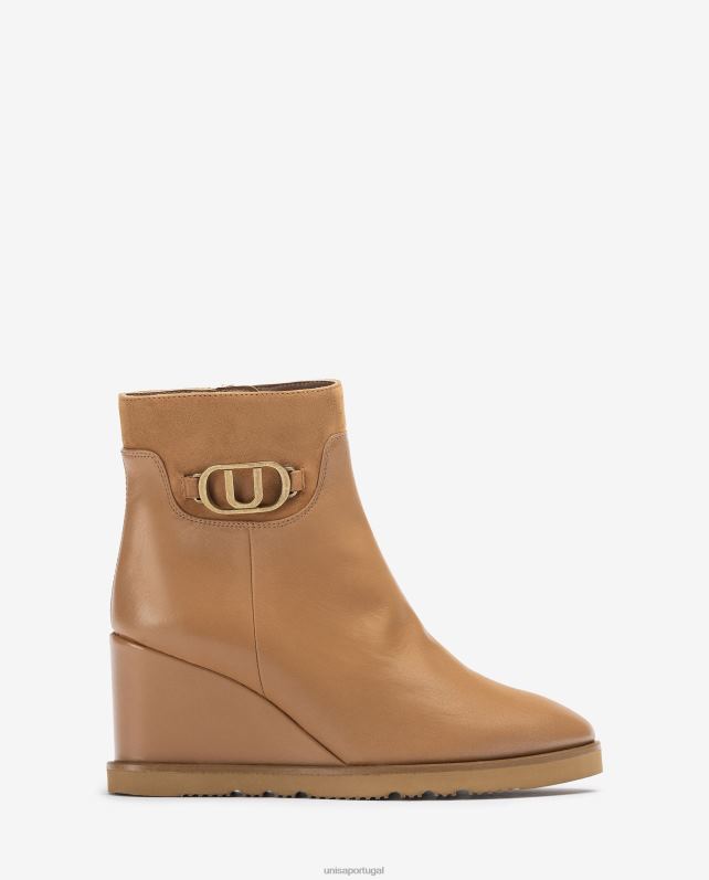 Unisa bota cano alto mulheres 6V2Z61010 marrom