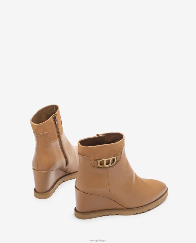 Unisa bota cano alto mulheres 6V2Z61010 marrom
