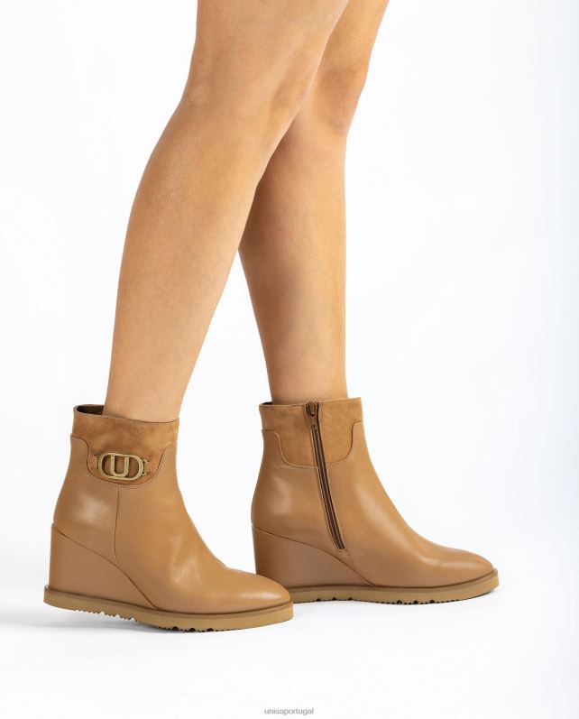 Unisa bota cano alto mulheres 6V2Z61010 marrom