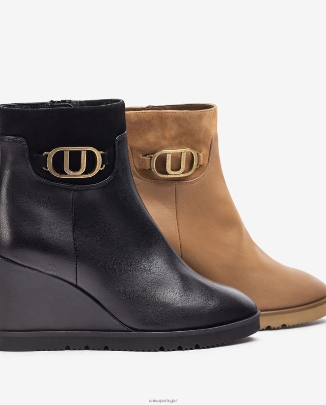 Unisa bota cano alto mulheres 6V2Z61010 marrom