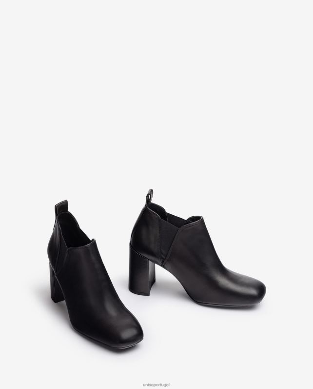 Unisa bota cano baixo com detalhe lateral mulheres 6V2Z61004 preto