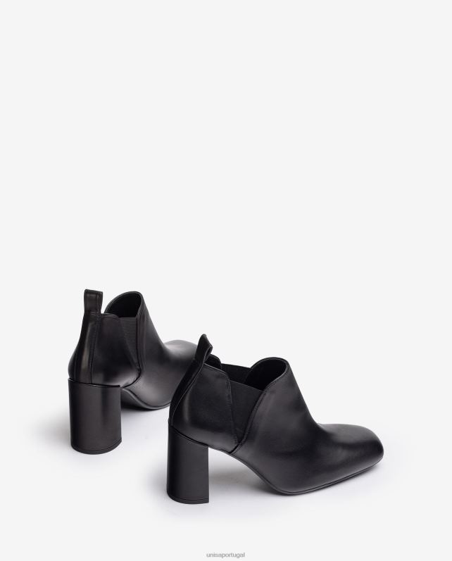 Unisa bota cano baixo com detalhe lateral mulheres 6V2Z61004 preto