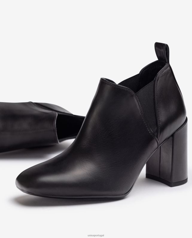 Unisa bota cano baixo com detalhe lateral mulheres 6V2Z61004 preto