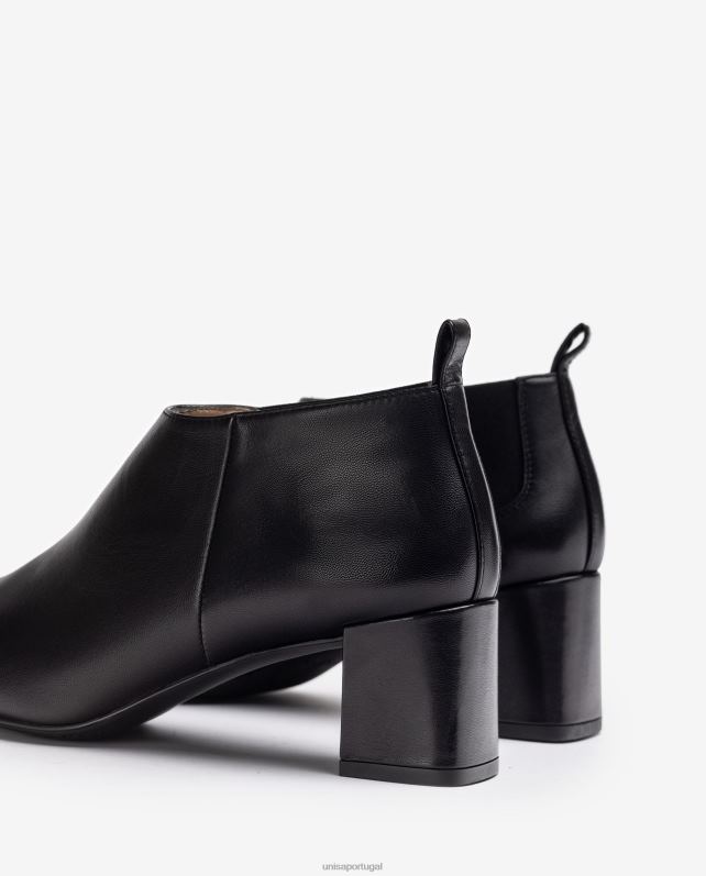 Unisa bota cano baixo com recorte interno mulheres 6V2Z6958 moda