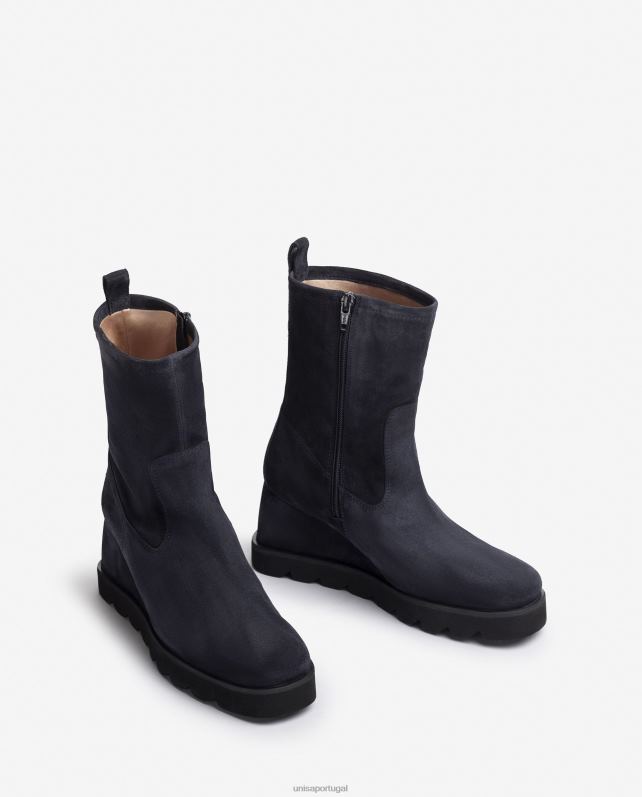 Unisa bota cano baixo com solado de borracha mulheres 6V2Z6973 azul