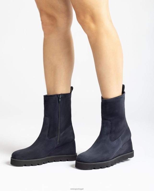 Unisa bota cano baixo com solado de borracha mulheres 6V2Z6973 azul