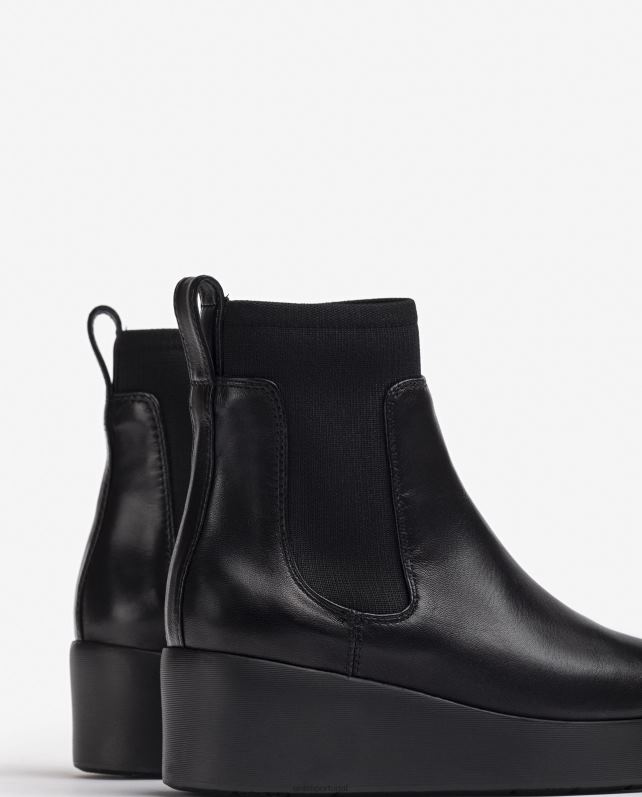 Unisa bota cano baixo com zíper atrás mulheres 6V2Z6897 moda