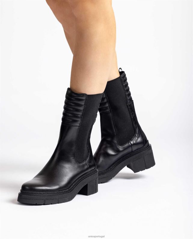 Unisa bota chelsea cano alto mulheres 6V2Z6931 gracioso