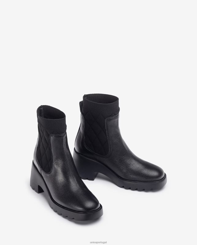 Unisa bota chelsea com solado de borracha mulheres 6V2Z6982 moda