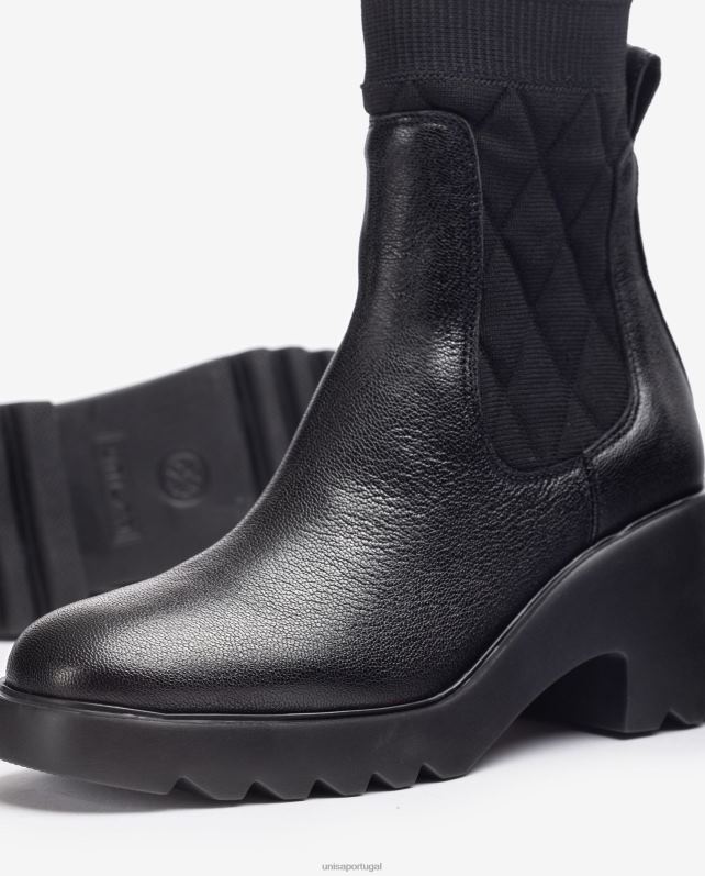 Unisa bota chelsea com solado de borracha mulheres 6V2Z6982 moda