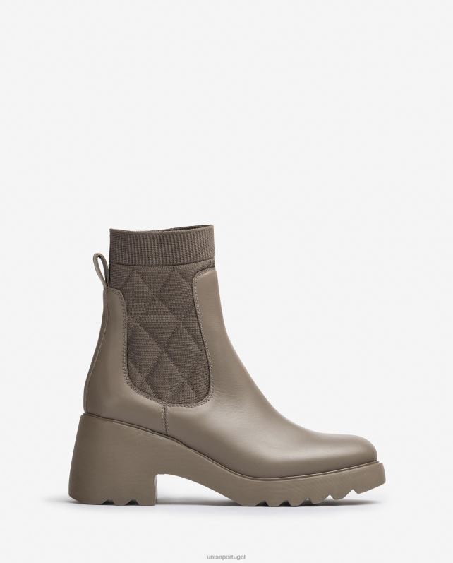 Unisa bota chelsea com solado de borracha mulheres 6V2Z6983 moda