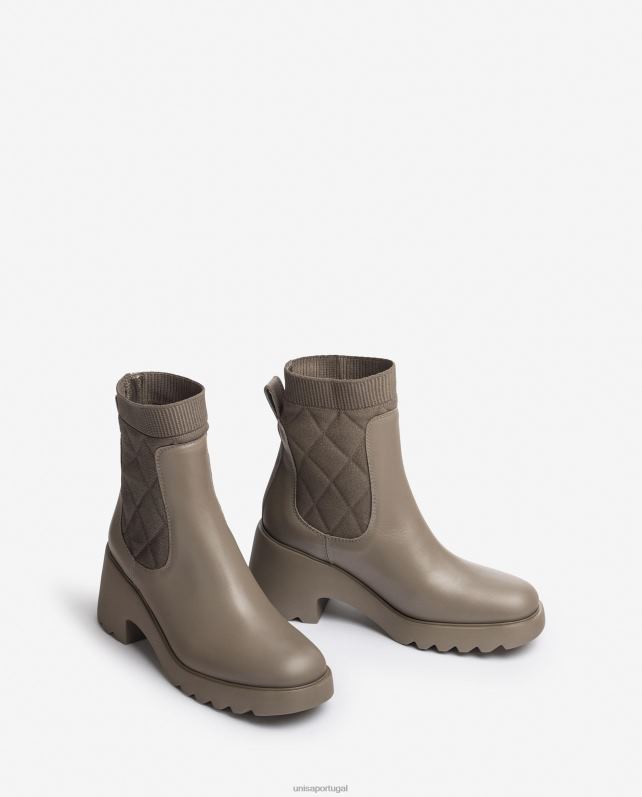 Unisa bota chelsea com solado de borracha mulheres 6V2Z6983 moda