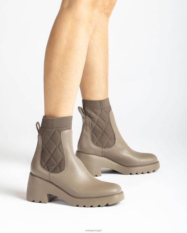 Unisa bota chelsea com solado de borracha mulheres 6V2Z6983 moda