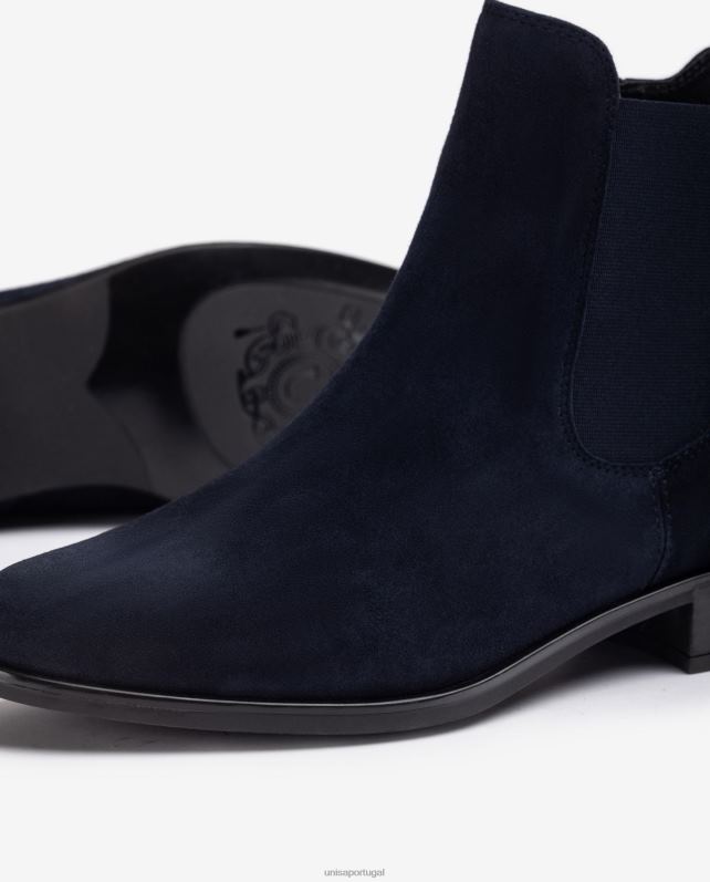 Unisa bota chelsea com zíper mulheres 6V2Z6877 azul