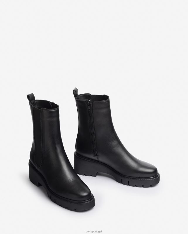 Unisa bota chelsea com zíper mulheres 6V2Z6927 moda