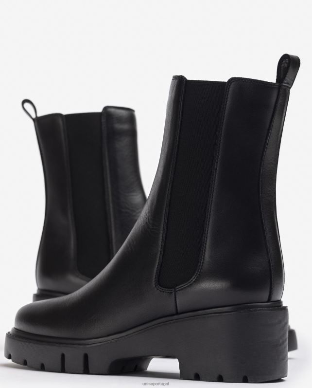 Unisa bota chelsea com zíper mulheres 6V2Z6927 moda