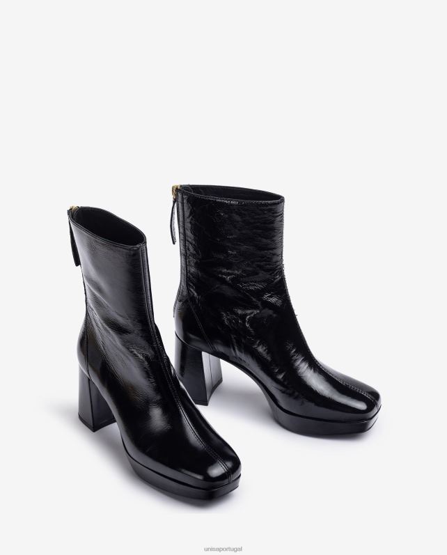 Unisa bota com salto e plataforma mulheres 6V2Z6992 preto