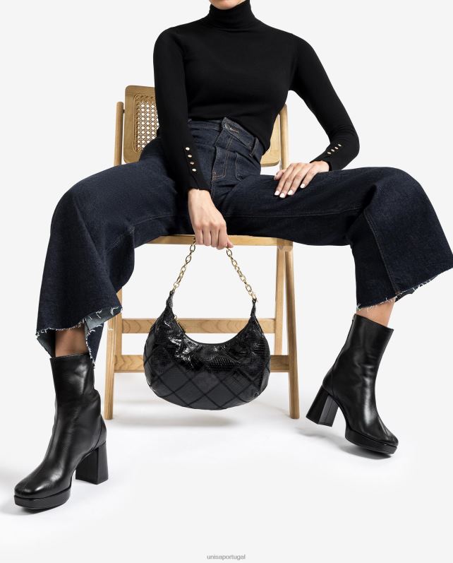 Unisa bota com salto e plataforma mulheres 6V2Z6993 moda