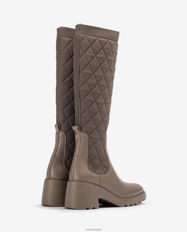 Unisa bota com tecido elástico reciclado mulheres 6V2Z61033 moda