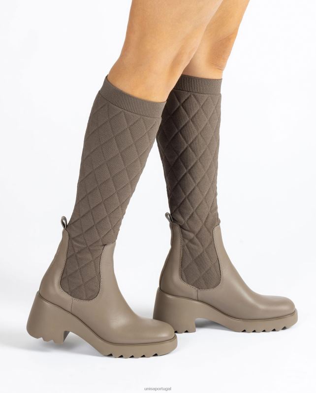 Unisa bota com tecido elástico reciclado mulheres 6V2Z61033 moda