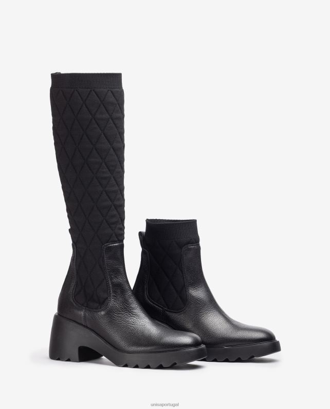 Unisa bota com tecido elástico reciclado mulheres 6V2Z61034 gracioso