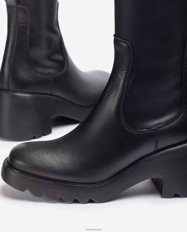 Unisa bota com zíper na parte interna e solado de borracha mulheres 6V2Z61036 gracioso