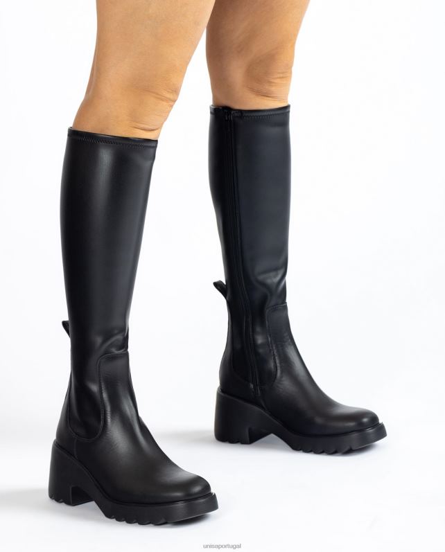 Unisa bota com zíper na parte interna e solado de borracha mulheres 6V2Z61036 gracioso