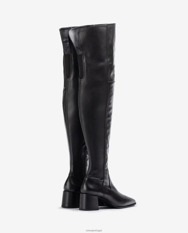 Unisa bota coxa com bico quadrado mulheres 6V2Z61041 moda