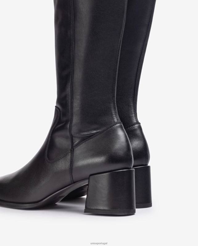 Unisa bota coxa com bico quadrado mulheres 6V2Z61041 moda