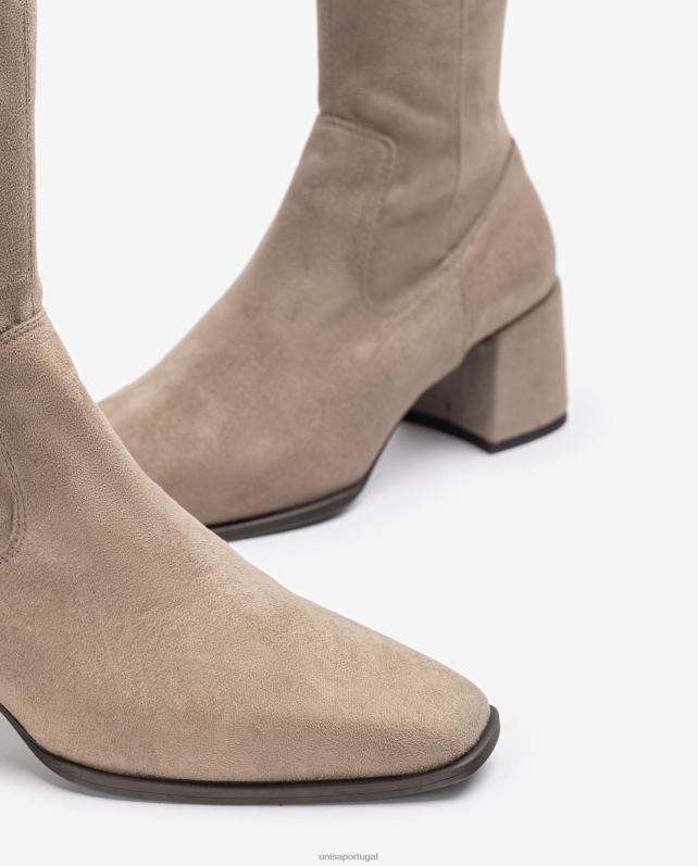 Unisa bota coxa com bico quadrado mulheres 6V2Z61042 moda