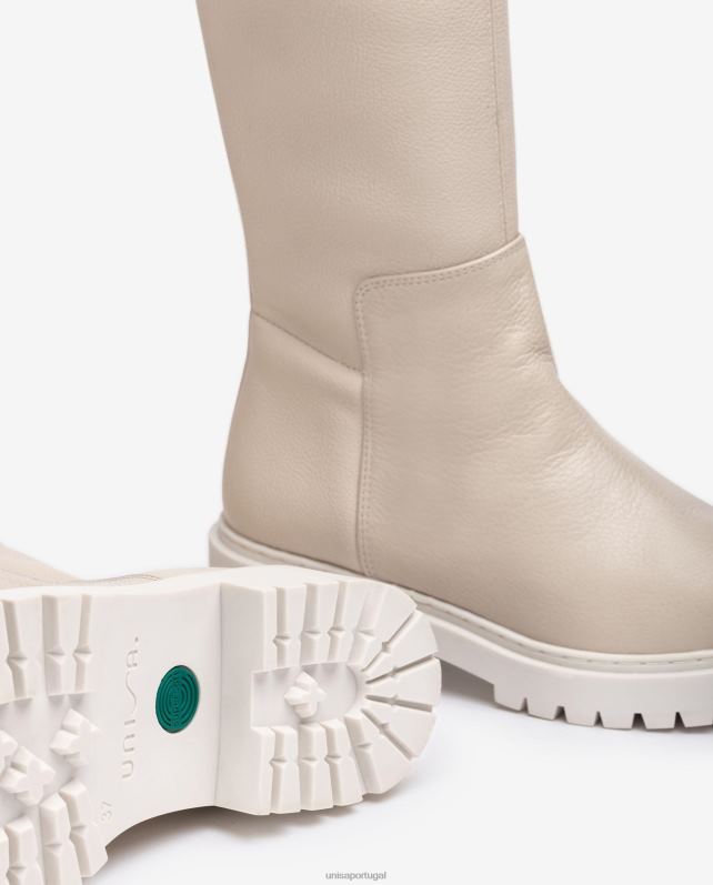 Unisa bota coxa com solado de trilha mulheres 6V2Z61050 branco