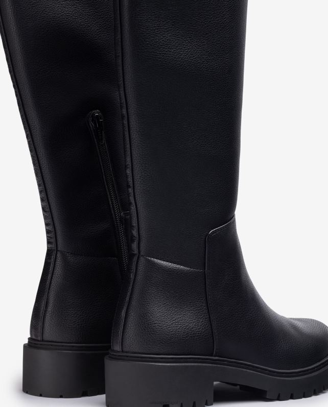 Unisa bota coxa com solado de trilha mulheres 6V2Z61052 preto