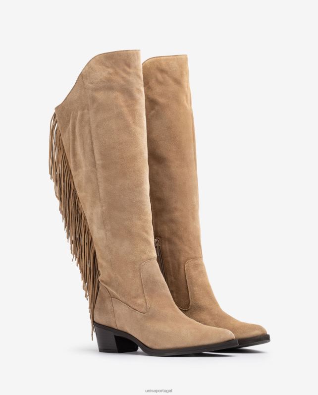 Unisa bota de camurça com borlas mulheres 6V2Z61037 gracioso
