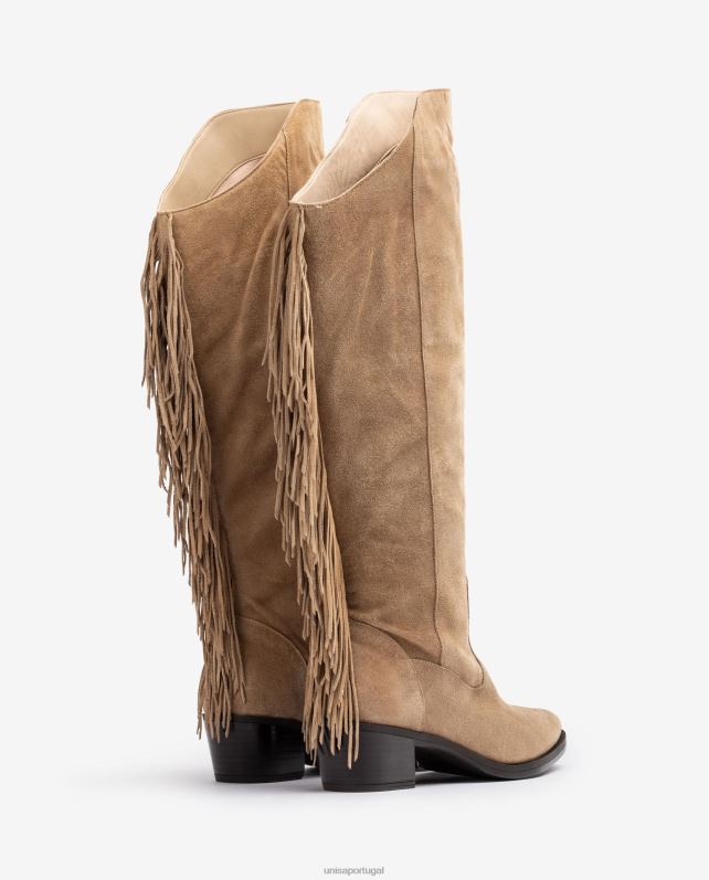 Unisa bota de camurça com borlas mulheres 6V2Z61037 gracioso