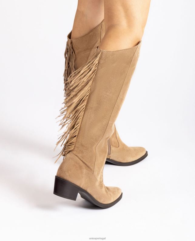 Unisa bota de camurça com borlas mulheres 6V2Z61037 gracioso