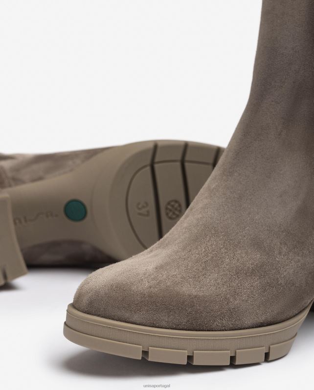 Unisa bota de camurça com meia canelada crianças 6V2Z6938 marrom