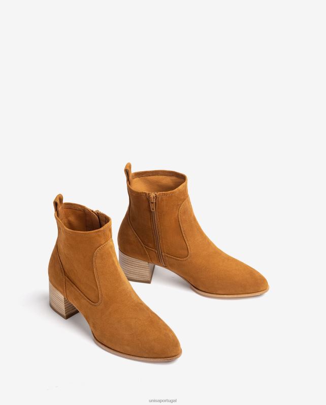 Unisa bota de camurça com salto mulheres 6V2Z6845 moda