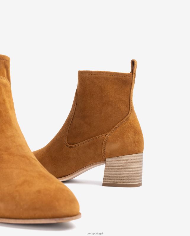 Unisa bota de camurça com salto mulheres 6V2Z6845 moda