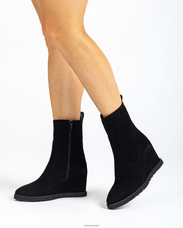 Unisa bota de cano alto mulheres 6V2Z61001 preto