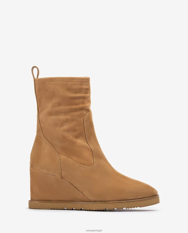 Unisa bota de cano alto mulheres 6V2Z61002 marrom